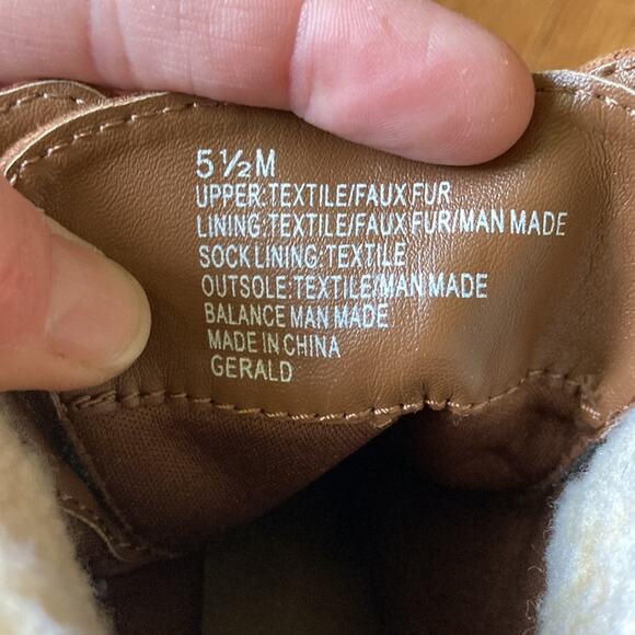 Cliffs Brown Faux Leather Boots, Size 5.5 - Picture 8 of 10